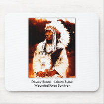 Dewey Beard, Dewey Beard - Lakota SiouxWounded ... mousepads