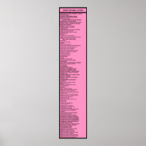 Dewey Decimal System: Hot Pink with Header Posters