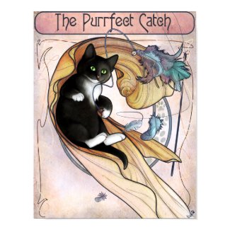 Dewey: Purrfect Catch print