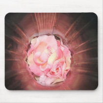 Dewey Rose Petals in Bottom of Vase - Mousepad