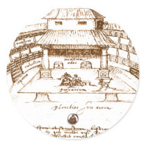 DeWitt's Swan Theatre Sketch stickers