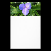 Dewy Trillium Floral Stationery stationery