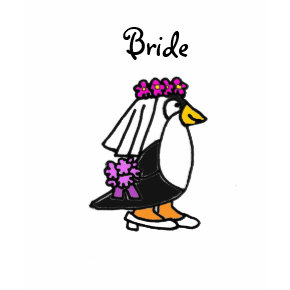 DF- Bride Penguin Shirt shirt