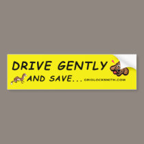 DGAS+dog+ bumper stickers by gridlocksmith DGAS+dog+ bumper stickers