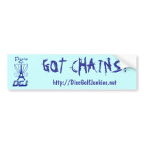 DGJ Bumper Sticker bumper stickers by dinoroger DGJ Bumper Sticker bumper stickers