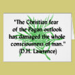 DH Lawrence Pagan Quote Greeting Cards