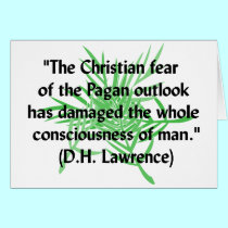 DH Lawrence Pagan Quote cards