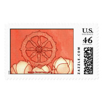 Dhamma-cakka and lotus postage