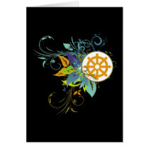 Dharma Wheel Floral cards