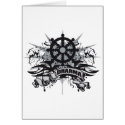 Dharma Wheel Grunge cards