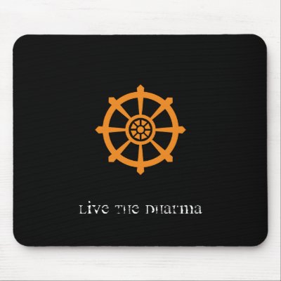 Dharma Wheel Mouse Mat by padmas