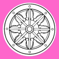 Dharma Wheel stickers by JessicaInSeattle Dharma Wheel stickers