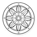 Dharma Wheel stickers by JessicaInSeattle Dharma Wheel stickers