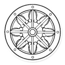 Dharma Wheel stickers