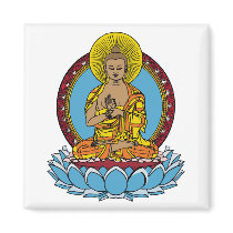 Dharmachakra Buddha Refrigerator Magnets