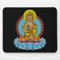Dharmachakra Buddha mousepads