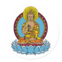 Dharmachakra Buddha stickers by BuddhaGifts Dharmachakra Buddha stickers
