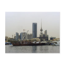 Dhau Harbor & Liberation Tower postcards by Rainmountain Dhau Harbor & Liberation Tower postcards