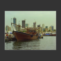 Dhau Harbor, Souk shark, Kuwait city postcards