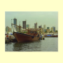 Dhau Harbor, Souk shark, Kuwait city postcards