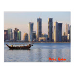 Dhow and Doha skyline Post Card