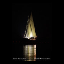 Dhow in West Bay, Doha. posters