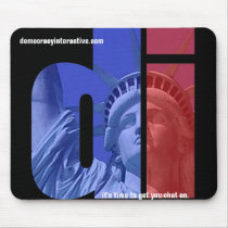 DI Mouse Pad - Black mousepads by democracyinteractive DI Mouse Pad - Black mousepads