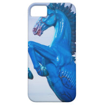 DIA Blue Mustang Portrait 2 iPhone 5 Cover
