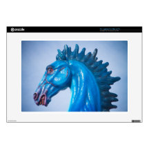 DIA Blue Mustang Portrait Skin For 15" Laptop
