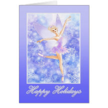 Día de fiesta Greetingcard - hada del ballet de la Felicitaciones