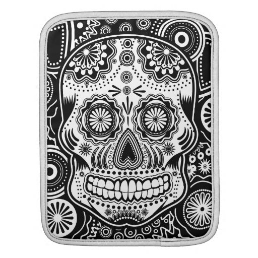 Dia De Los Muertes Sugar Skull iPad Sleeves
