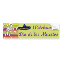 Dia de los Muertos bumpersticker by VanFleetStreetDesign Dia de los Muertos bumpersticker