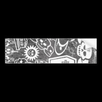 "DIA DE LOS MUERTOS" bumper stickers