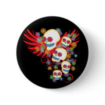 Dia de los Muertos buttons