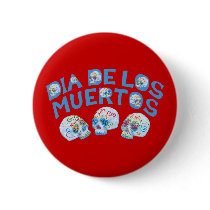 Dia de los Muertos buttons