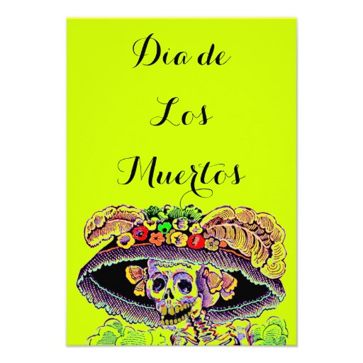Dia de Los Muertos Day of the Dead Catrina Invites