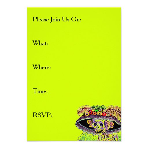 Dia de Los Muertos Day of the Dead Catrina Invites