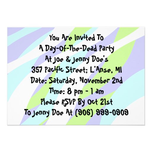 Dia de Los Muertos Day Of The Dead Invitations