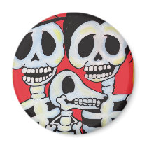 Dia de los Muertos Family Portrait magnets