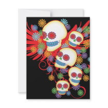 Dia de los Muertos invitations by TheSkullster Dia de los Muertos invitations