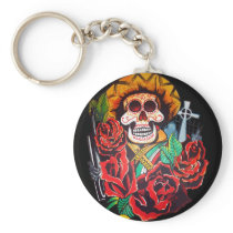 dia de los muertos key chain