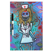 Dia de los Muertos  Nurse II Painting dry erase boards