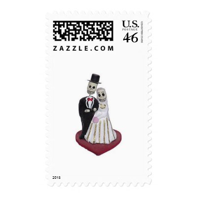 Dia de los Muertos Postage Stamps