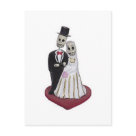 postcard - Perfect for any wedding party, gift, or just lovers of Mexican Dia de los Muertos art.