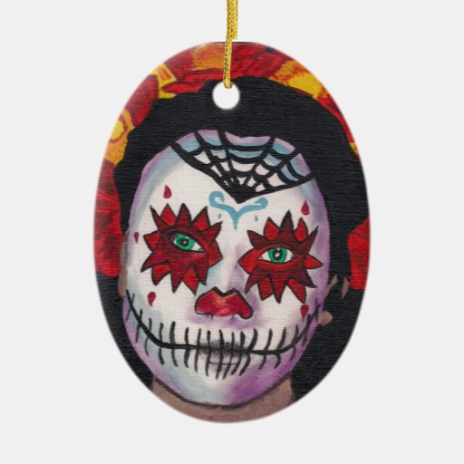 dia de los muertos red lady christmas ornaments zazzle dia de los muertos red lady christmas ornaments zazzle