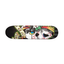 Dia de los Muertos Skate Board