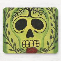 dia de los muertos skeleton family tree mousepad mousepads