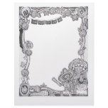 Dia De Los Muertos Skeleton Frame - Letterhead Template