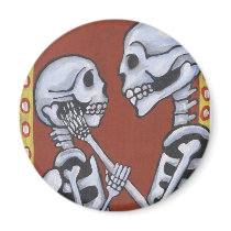 Dia de los muertos skeletons in love magnet magnets