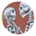 Dia de los muertos skeletons in love sticker by natashablue Dia de los muertos skeletons in love sticker
